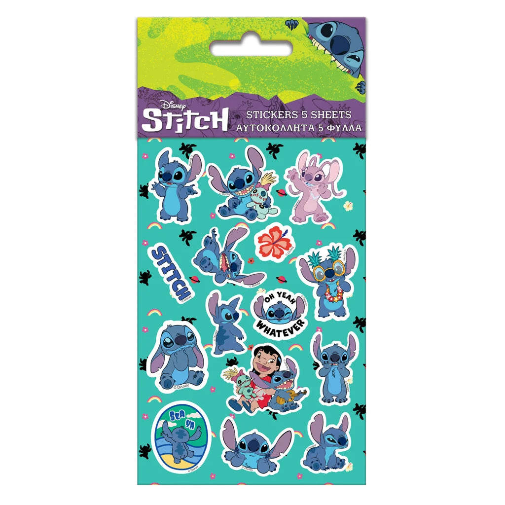 Disney Stitch Mood 5 stickers sheets