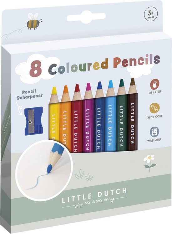 Little Dutch Houten Kleurpotloden (8 stuks)