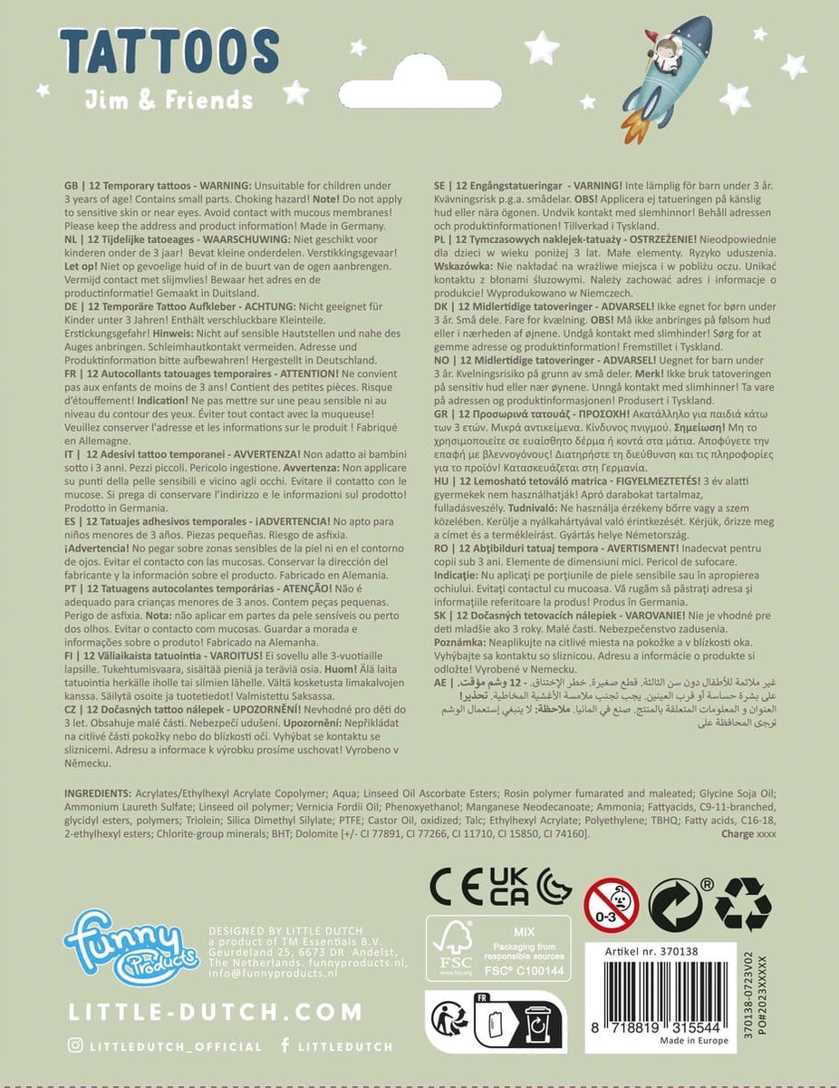 Little Dutch Tattoos Jim & Friends