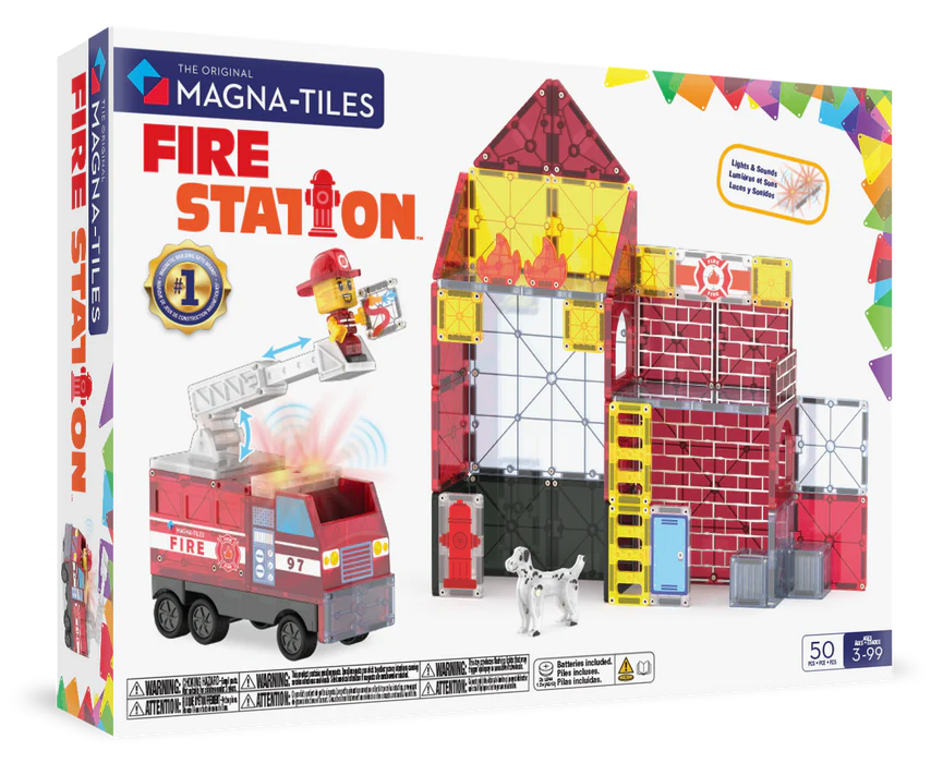 MAGNA-TILES® Fire Station 50-delige set