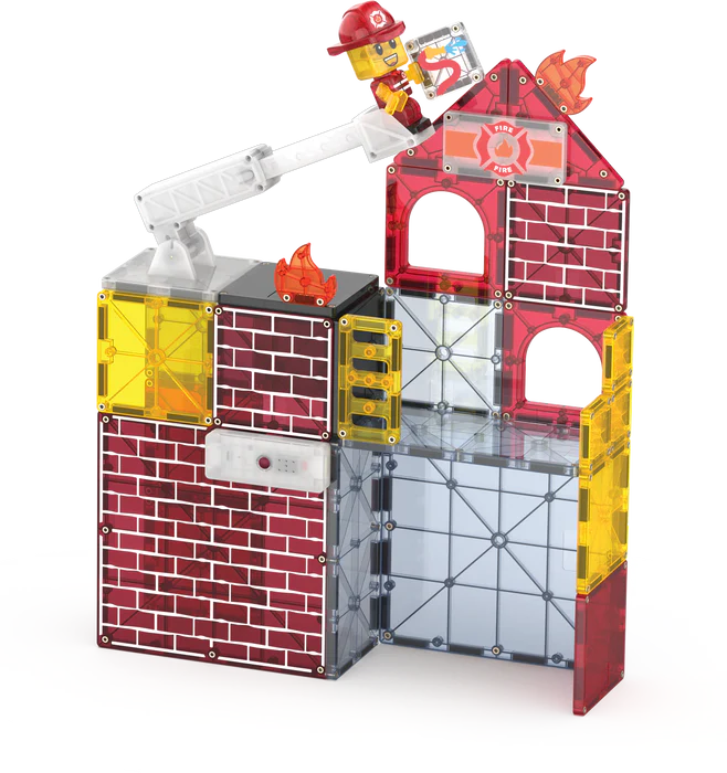 MAGNA-TILES® Fire Station 50-delige set
