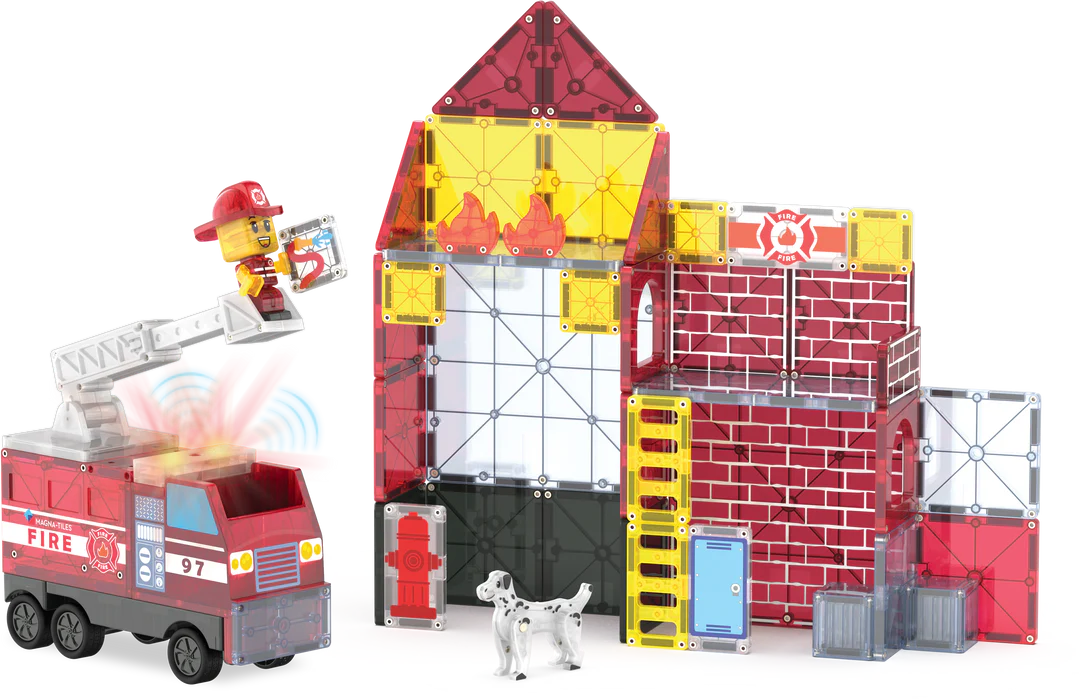 MAGNA-TILES® Fire Station 50-delige set