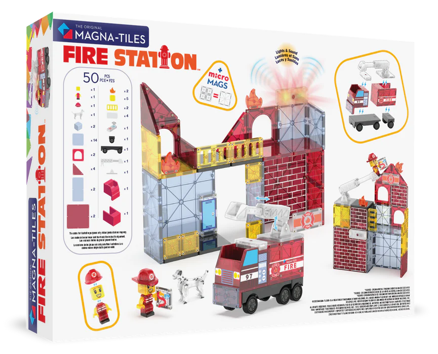 MAGNA-TILES® Fire Station 50-delige set