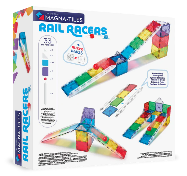 MAGNA-TILES® Rail Racers 33-delige set