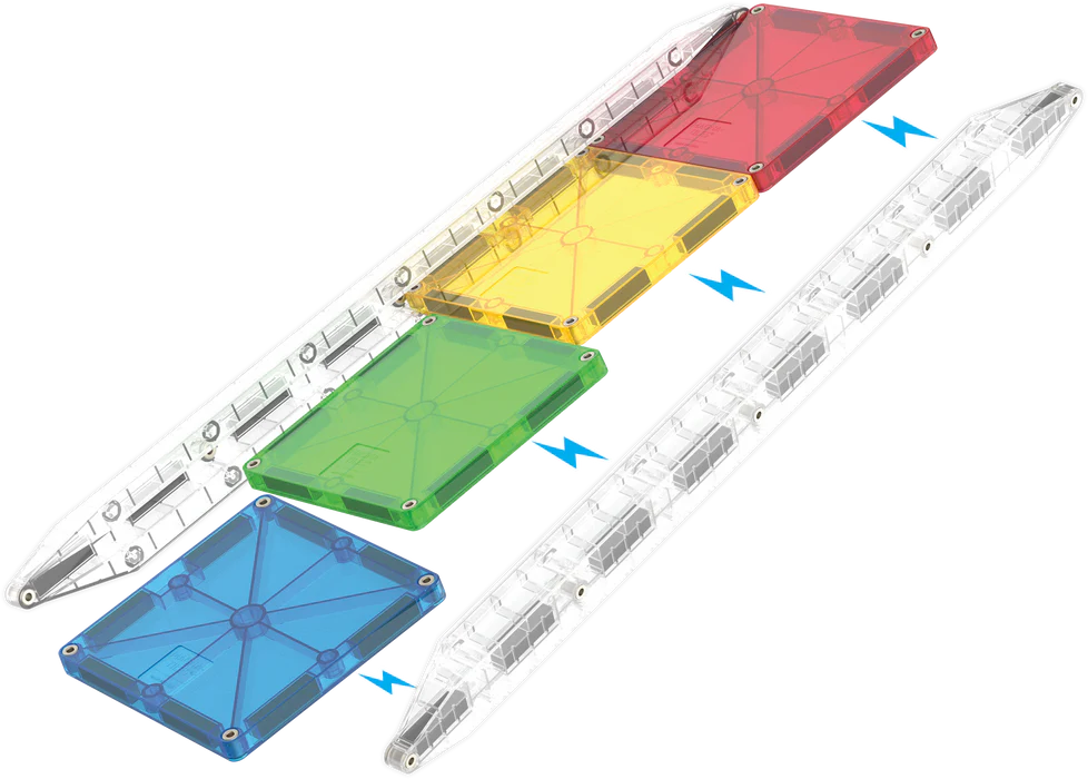 MAGNA-TILES® Rail Racers Deluxe 90-delige set