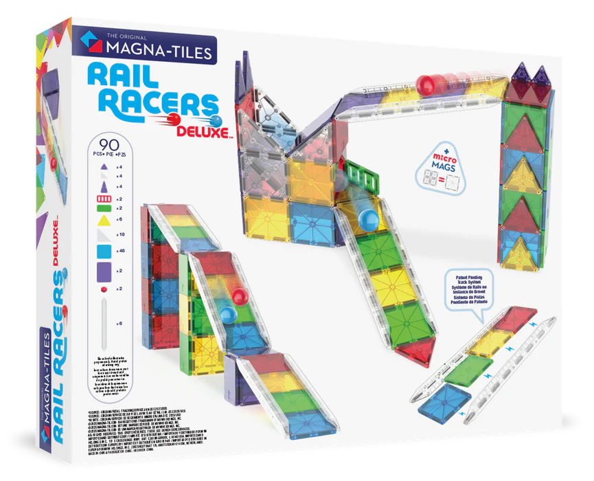 MAGNA-TILES® Rail Racers Deluxe 90-delige set
