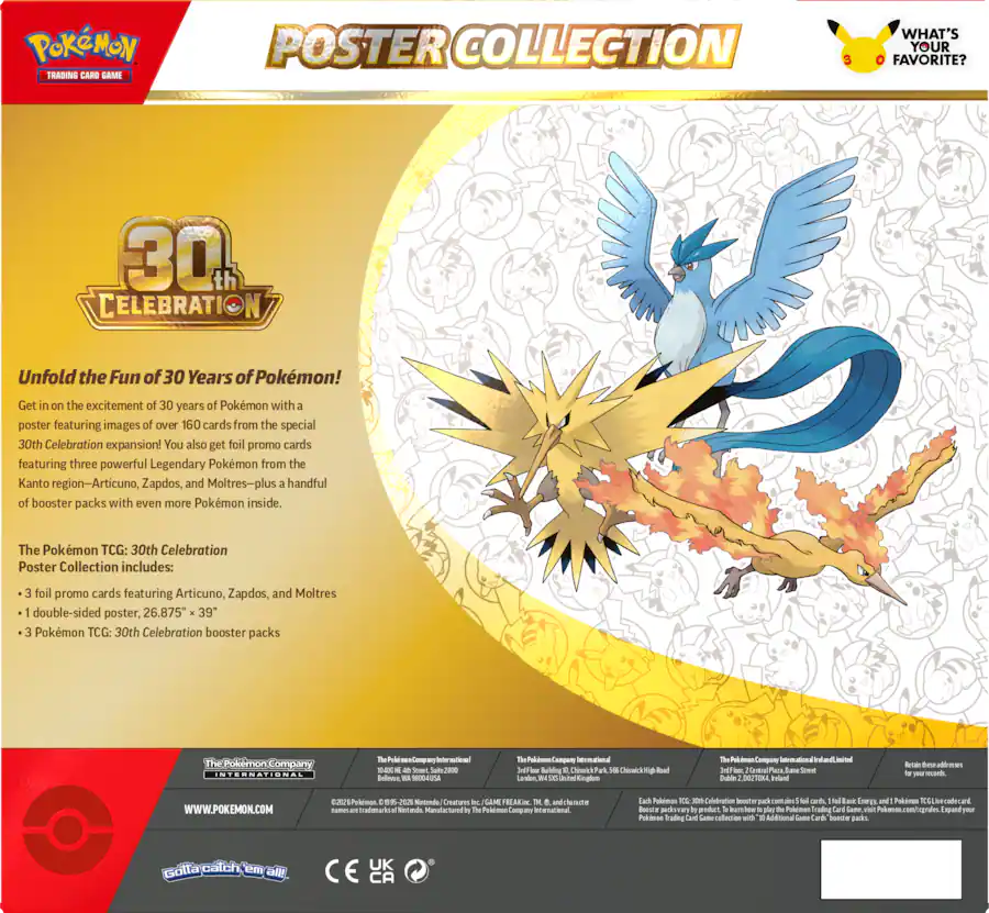 Pokémon 30th Celebration Poster Collection