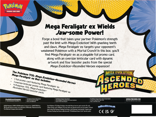 Pokémon Ascended Heroes Mega Feraligatr EX Collection Box