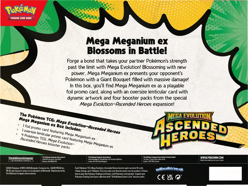 Pokémon Ascended Heroes Mega Meganium EX Collection Box