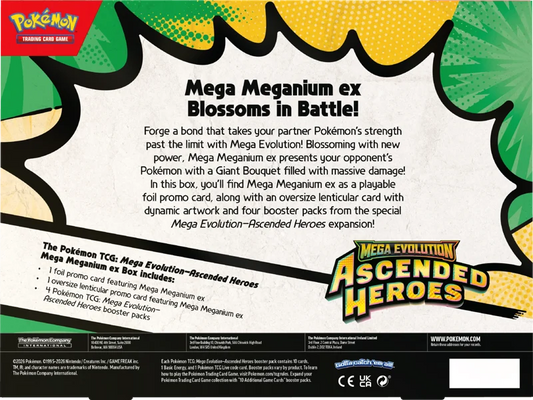 Pokémon Ascended Heroes Mega Meganium EX Collection Box