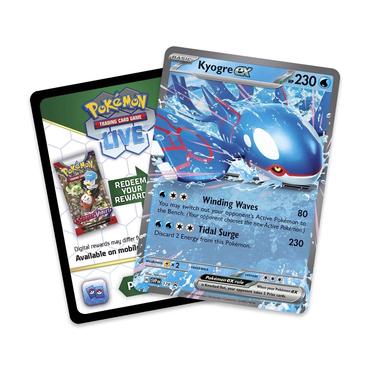 Pokémon Azure Legends Tin Kyogre ex
