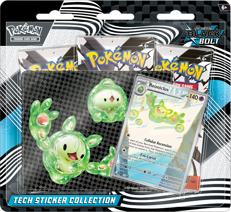 Pokémon Black Bolt Tech Sticker Collection Reuniclus