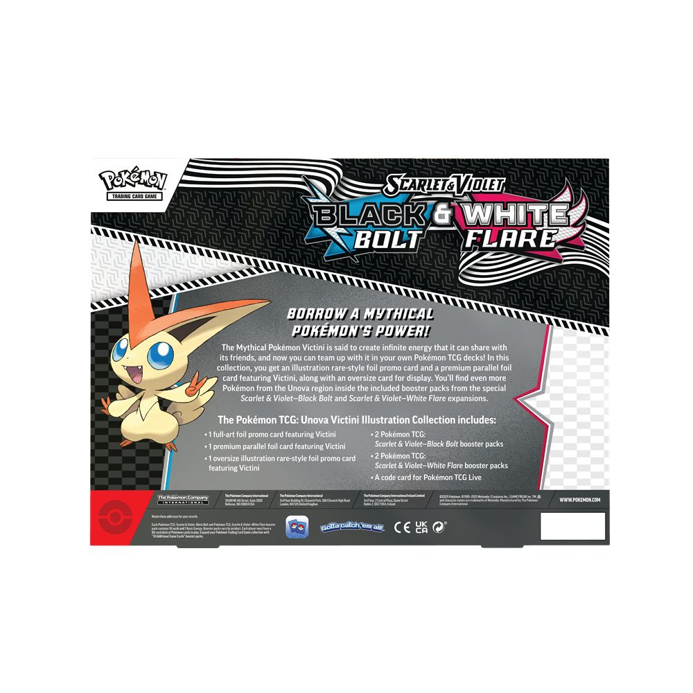 Pokémon Black Bolt and White Flare Victini Illustration Collection