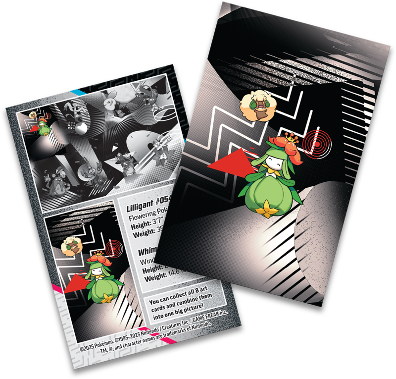 Pokémon Black Bolt and White Flare Unova Mini Tin Lilligant and Whimsicott
