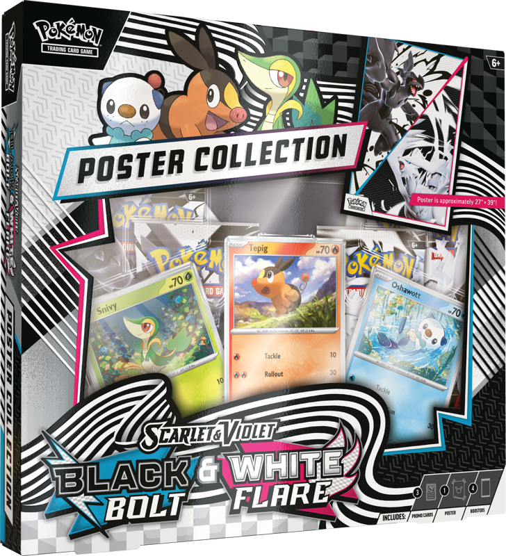 Pokémon Black Bolt and White Flare Unova Poster Collection