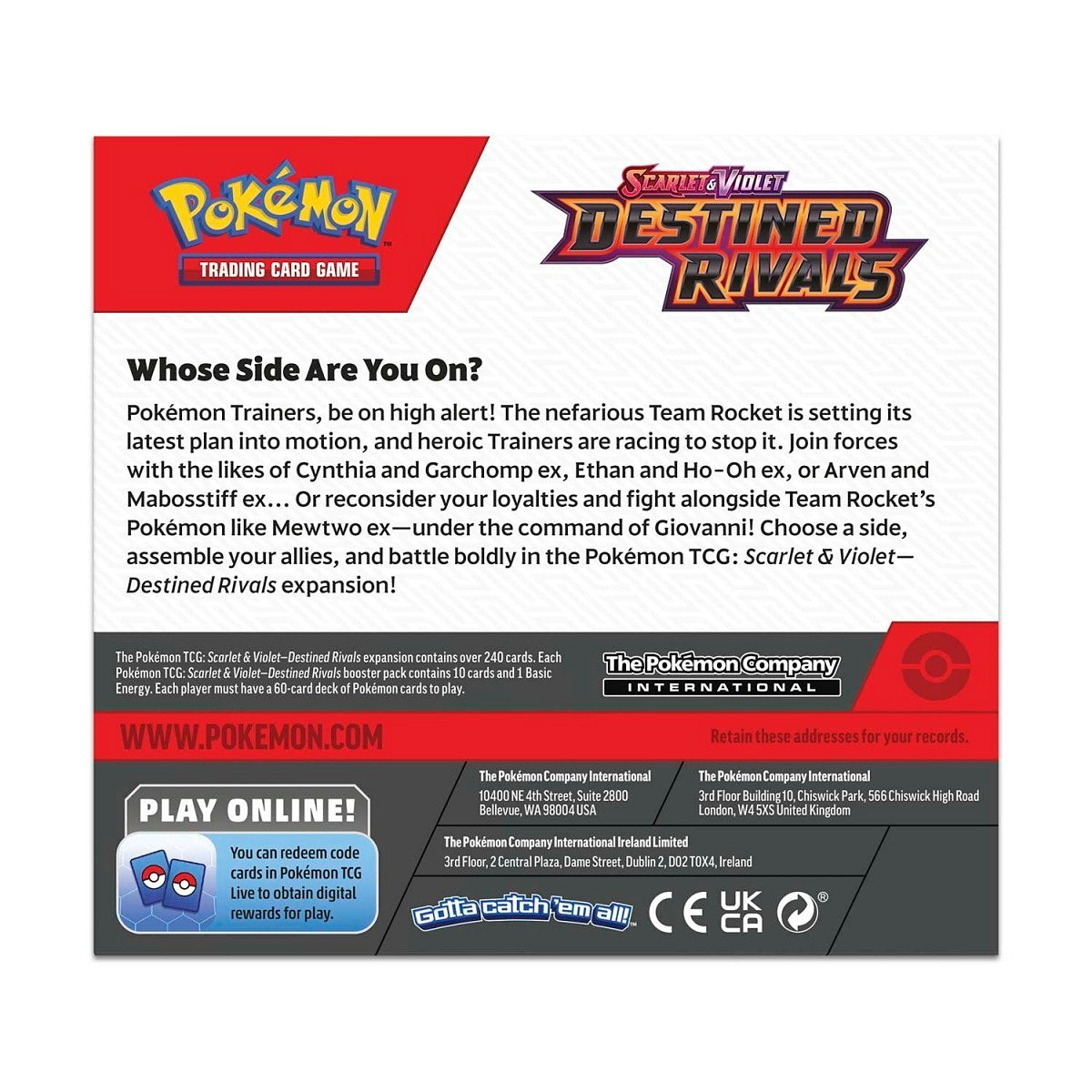 Pokémon Destined Rivals Booster Box
