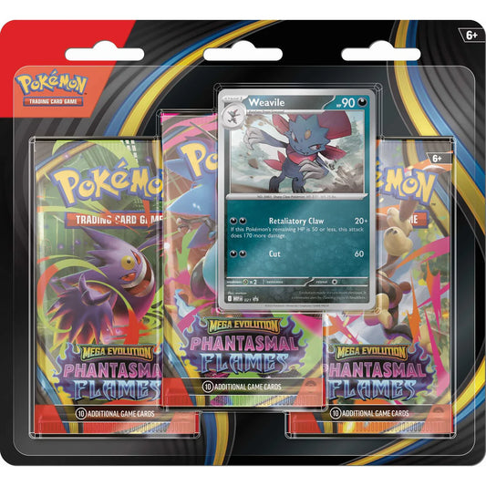 Pokémon Phantasmal Flames 3 Pack Blister Weavile