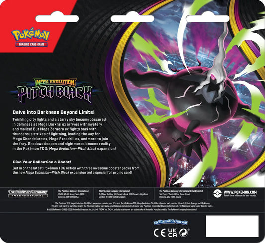 Pokémon Pitch Black 3 Pack Blister