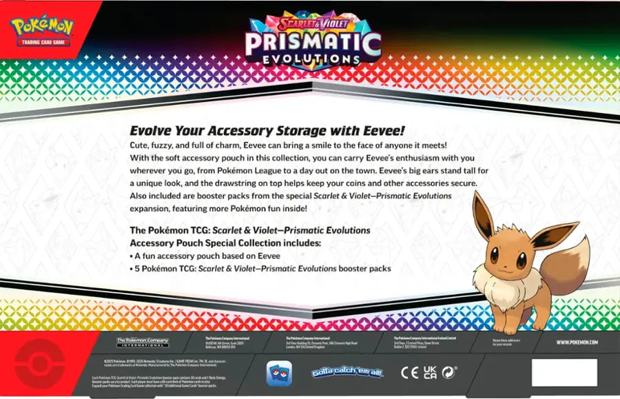 Pokémon Prismatic Evolutions Accessory Pouch Special Collection