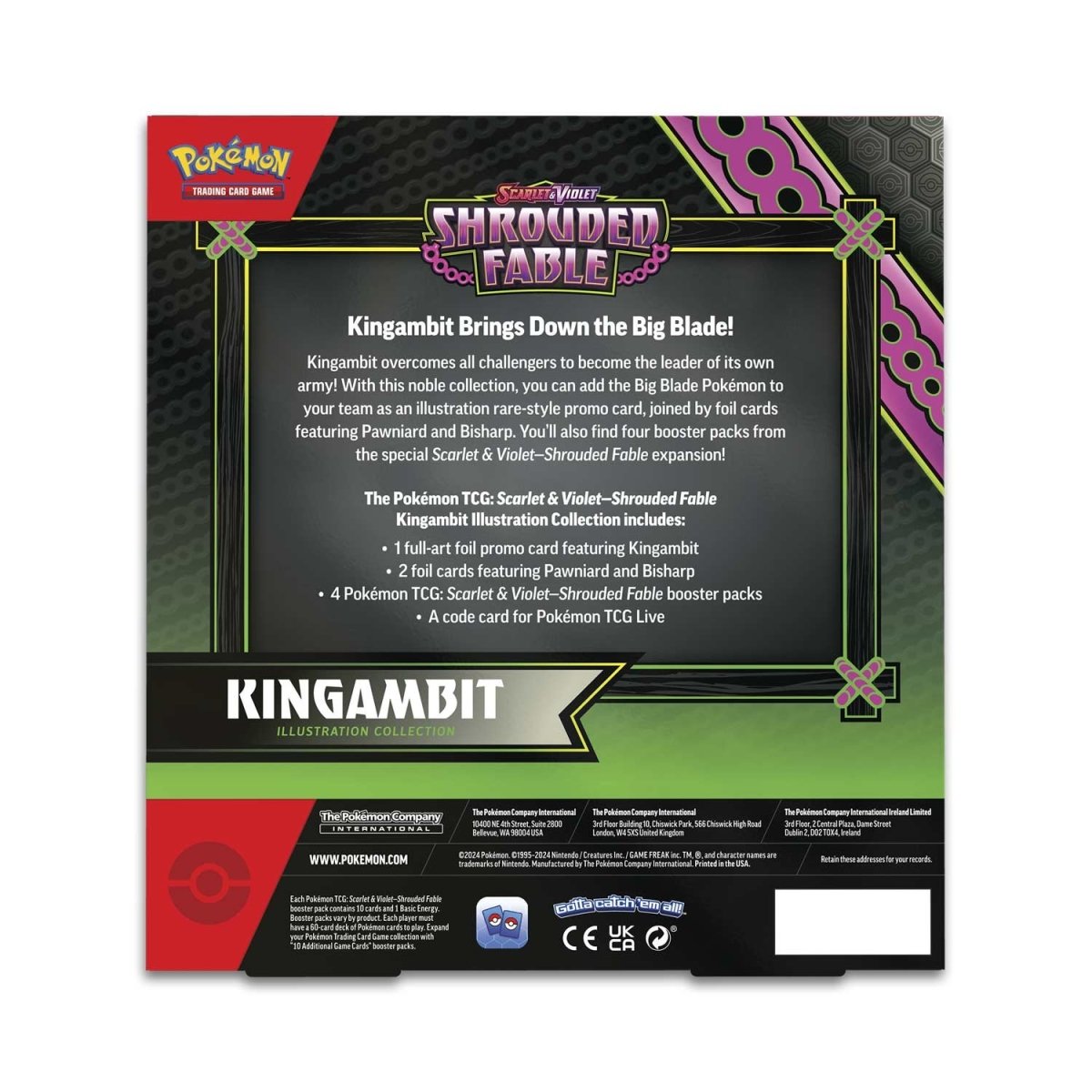 Pokémon Shrouded Fable Illustration Collection Kingambit