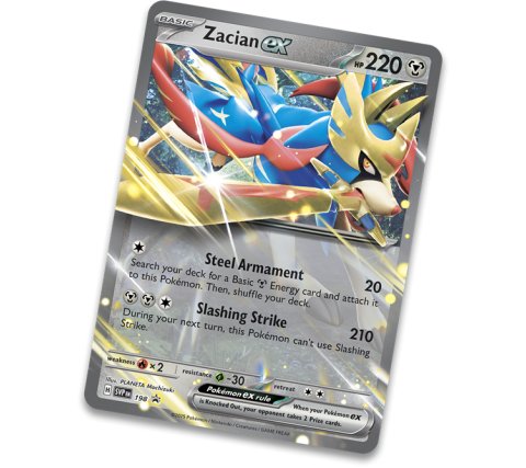 Pokémon Slashing Legends Tin Zacian EX