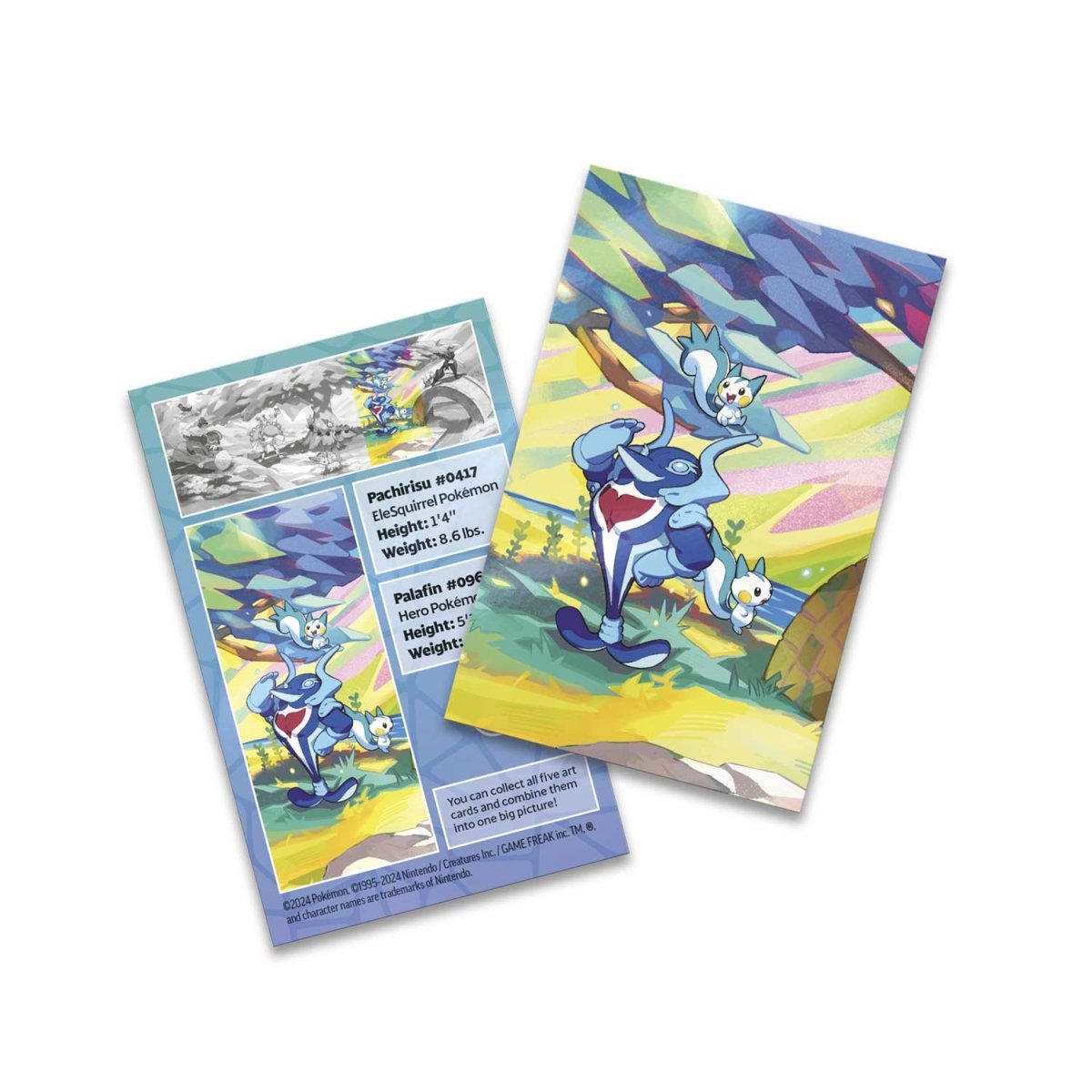 Pokémon Vibrant Paldea Mini Tin Pachirisu & Palafin