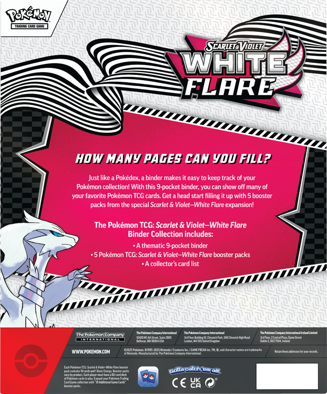 Pokémon White Flare Binder Collection