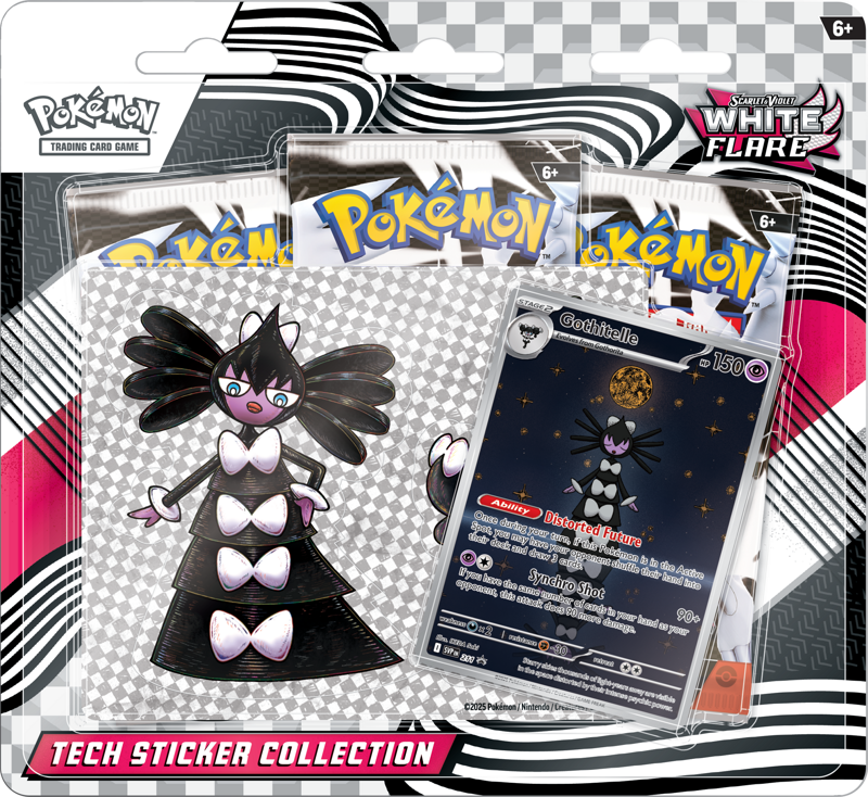 Pokémon White Flare Tech Sticker Collection Gothitelle