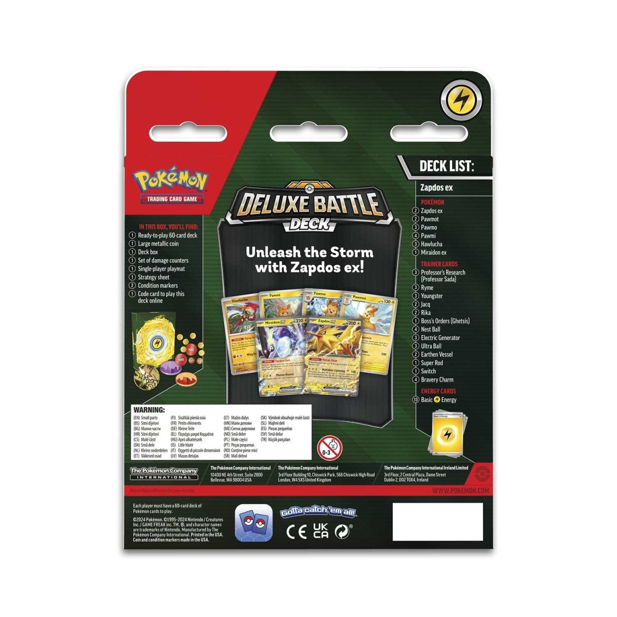 Pokémon Zapdos ex Deluxe Battle Deck