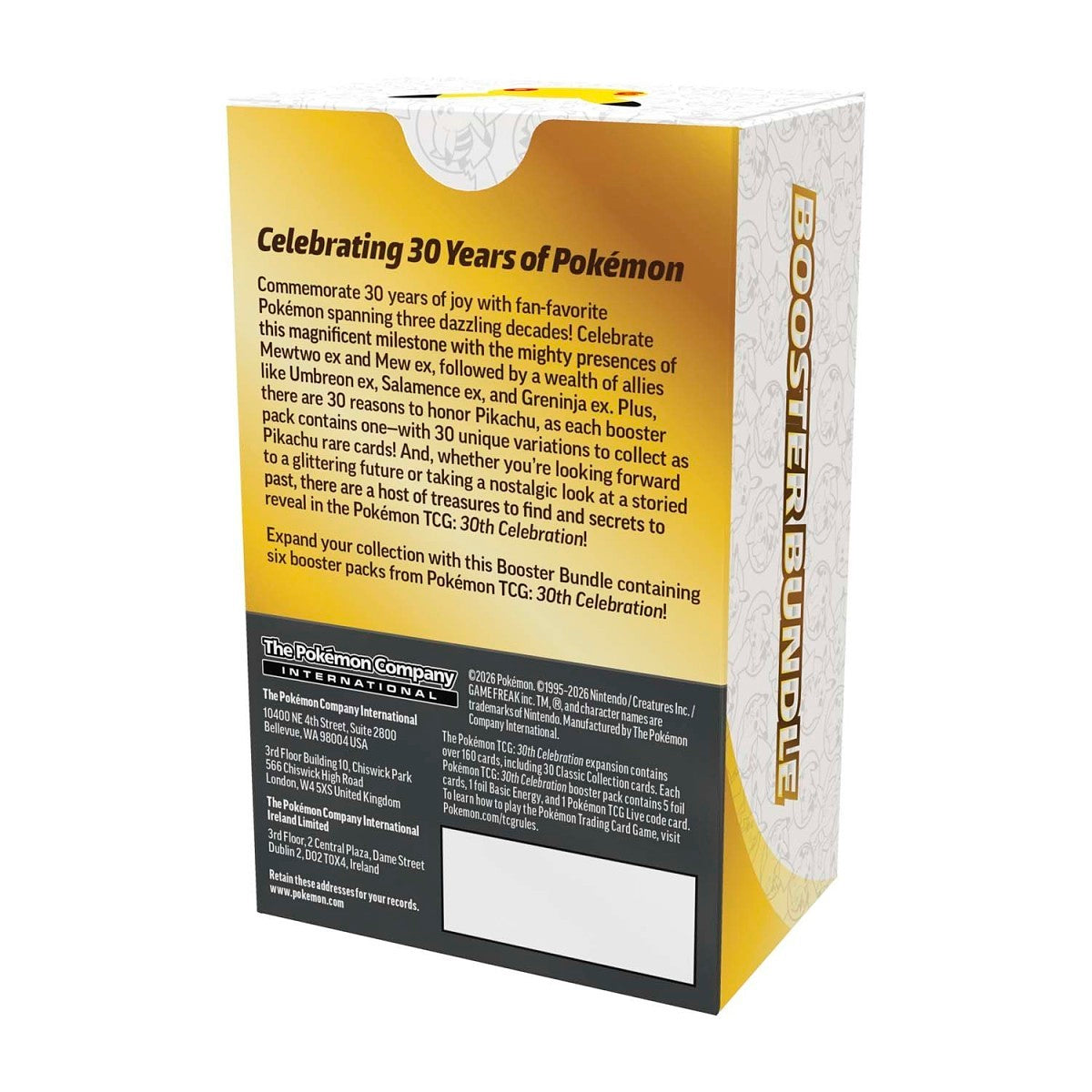 Pokémon 30th Celebration Booster Bundle