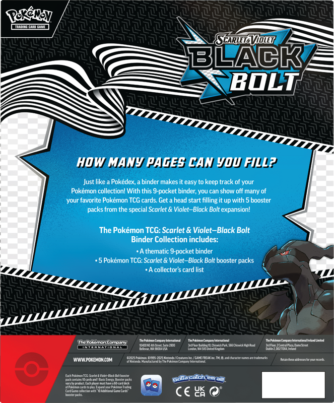 Pokémon Black Bolt Binder Collection