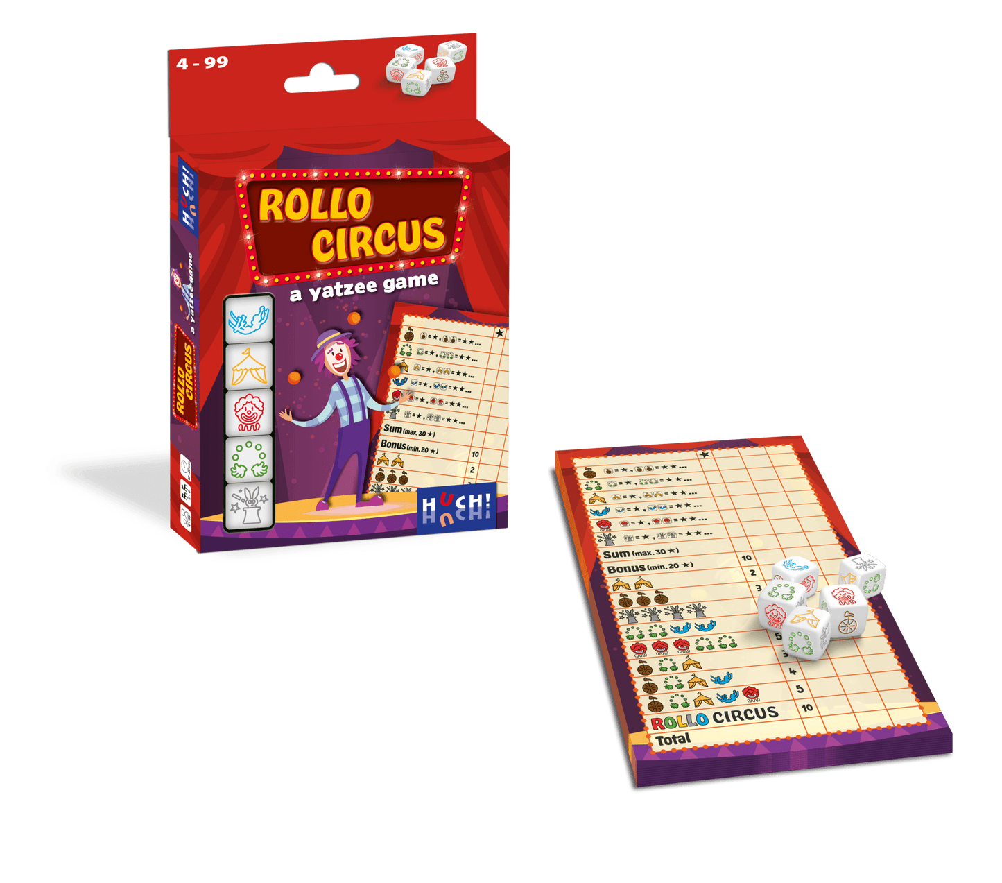 Rollo Circus a yatzee game