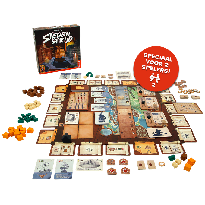 Stedenstrijd Bordspel