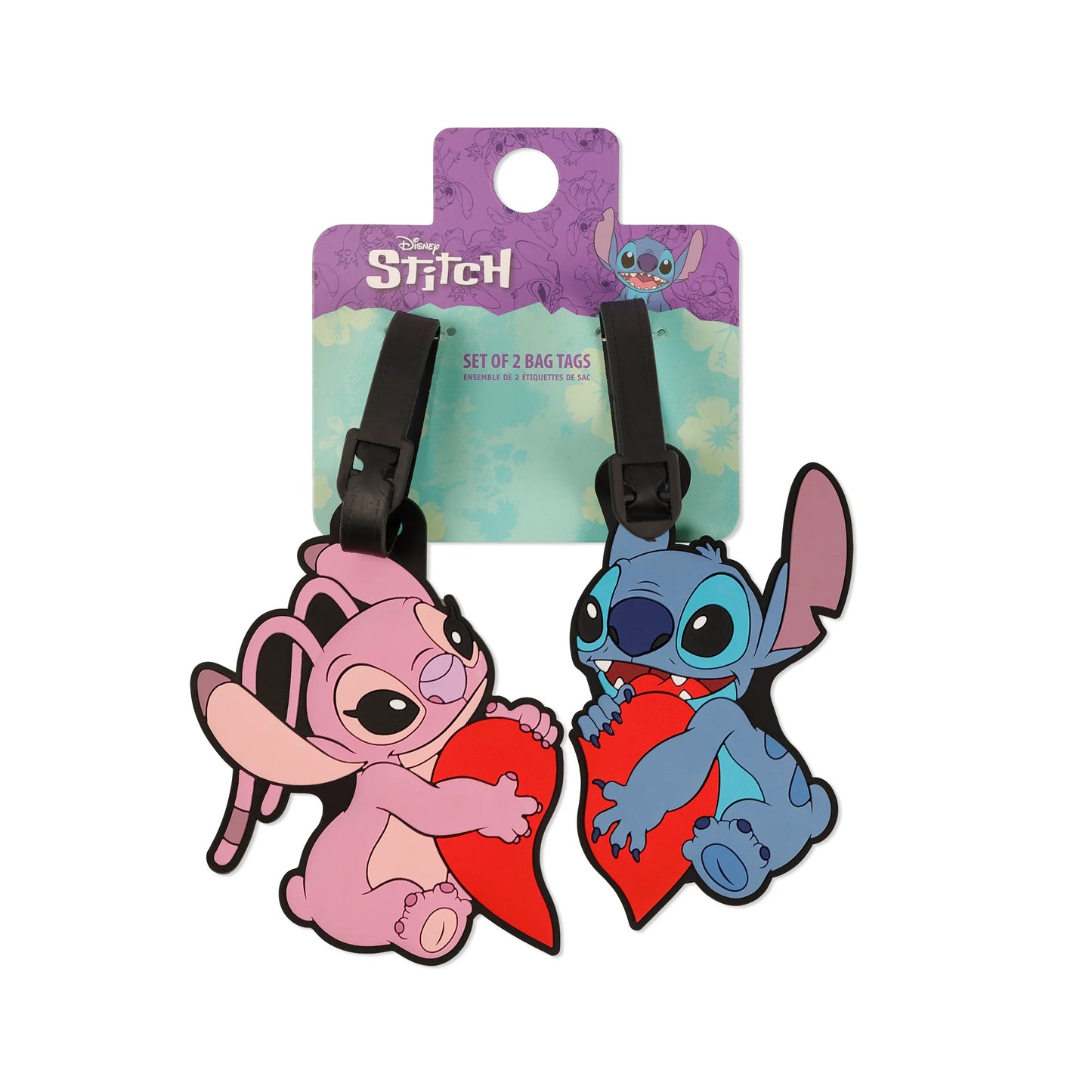 Stitch & Angel luggage tag set