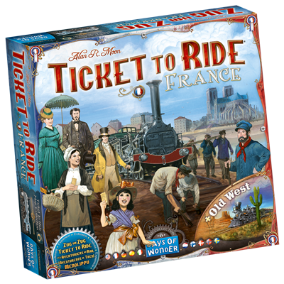 Ticket to Ride France en Old West uitbreiding