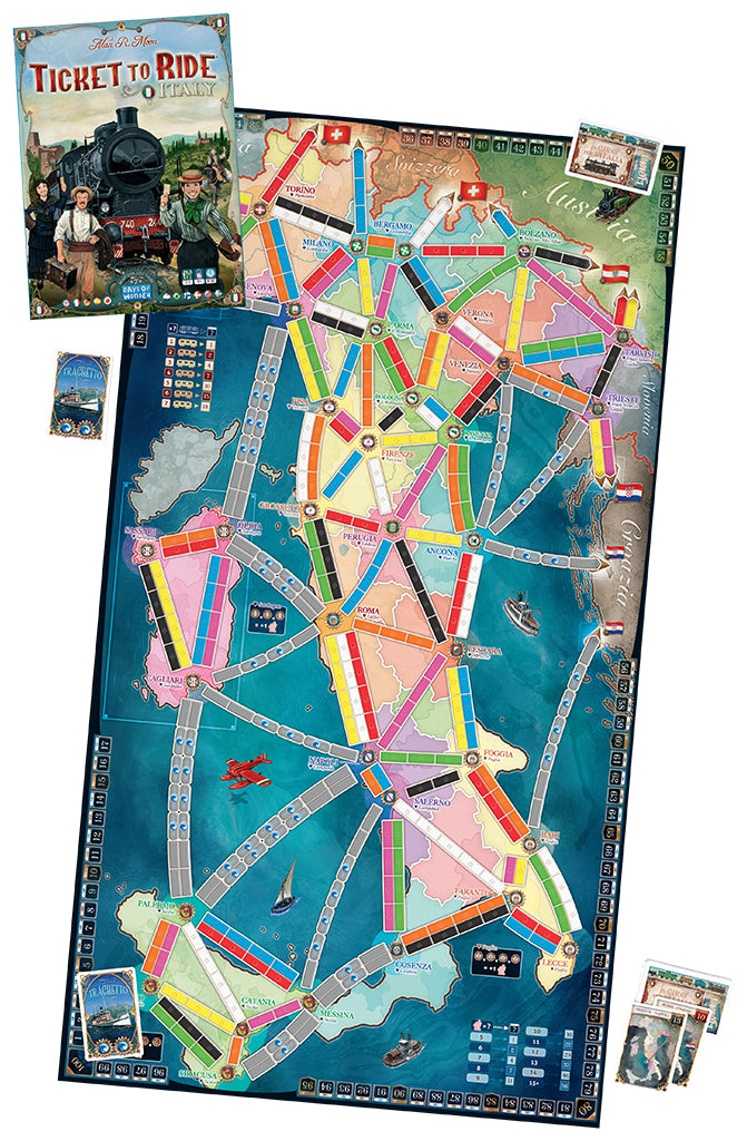 Ticket to Ride Japan en Italy uitbreiding