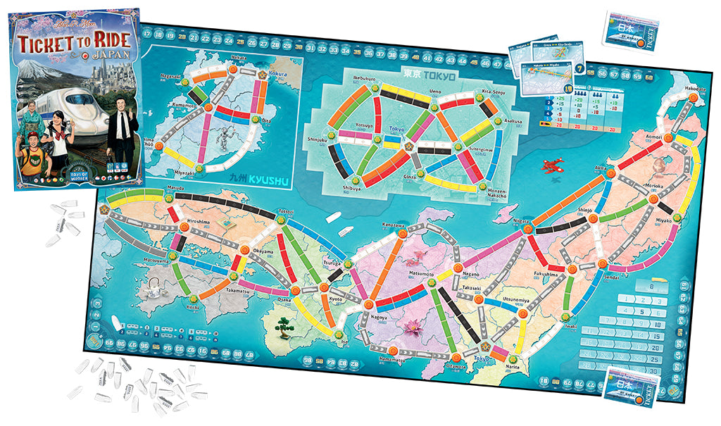 Ticket to Ride Japan en Italy uitbreiding