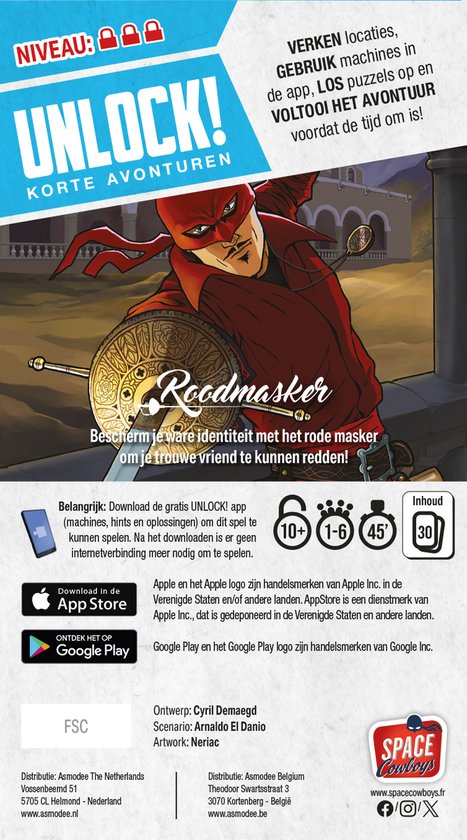 Unlock! Korte Avonturen 7 Roodmasker
