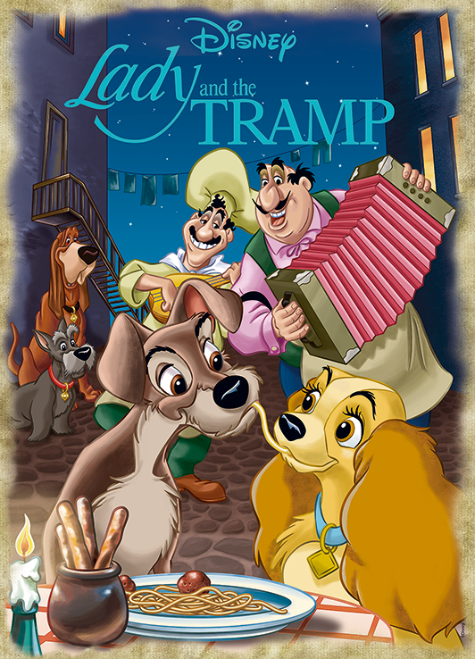 Puzzel Disney Classic Collection Lady & The Tramp (1000 stukjes)