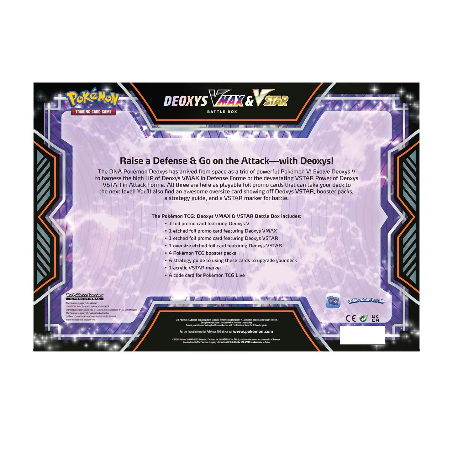 Pokémon Deoxys VMAX & VSTAR Battle Box