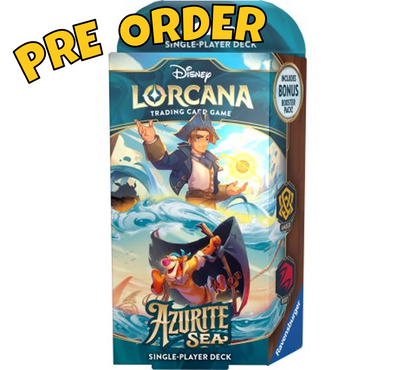 Disney Lorcana Azurite Sea Starter Deck Jim Hawkins & Tigger