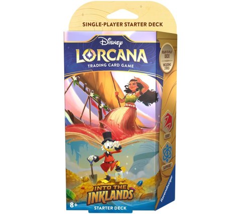 Disney Lorcana Into The inklands Starter Deck Moana & Scrooge McDuck