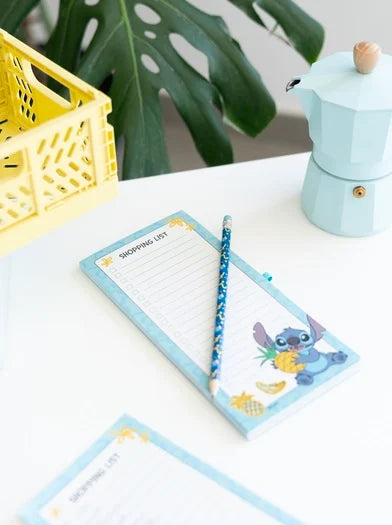 Disney Stitch Magnetic Shopping List + Pencil