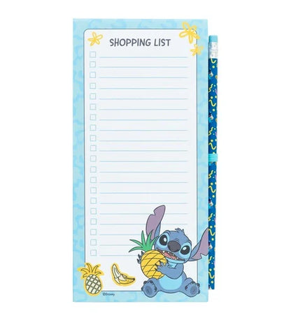 Disney Stitch Magnetic Shopping List + Pencil