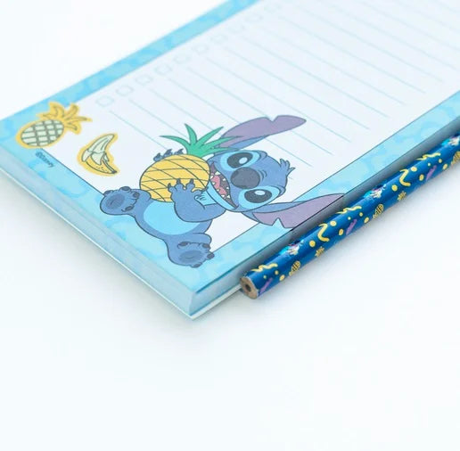 Disney Stitch Magnetic Shopping List + Pencil