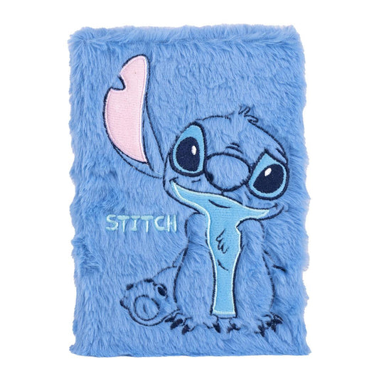 Disney Stitch Premium Furr Notebook Size A5
