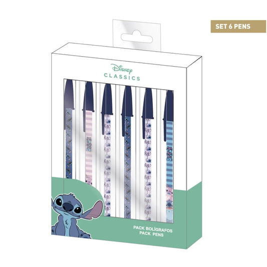 Disney Stitch Set of 6 Ball-Point Pens