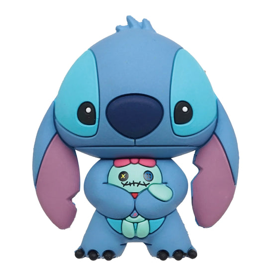 Disney Stitch with Scrump 3D foam collectible magnet