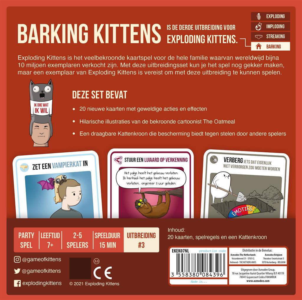 Exploding Kittens Barking Kittens