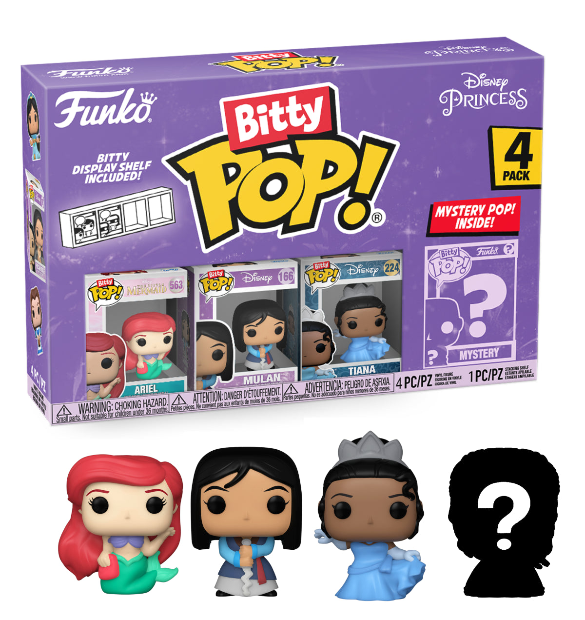 Funko POP! Bitty Pop 4 Pack Disney Princess Ariel